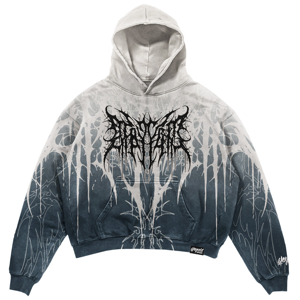 Cold Blooded (Sand Fade) - Heavy Oversized Hoodie (400GSM)