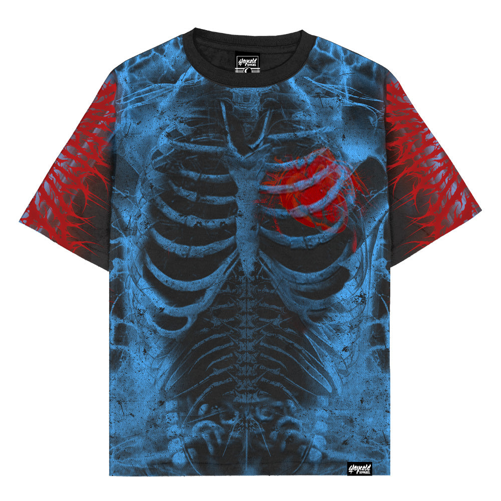 Glass Bones (Blue) - Oversized T-Shirt (200GSM)