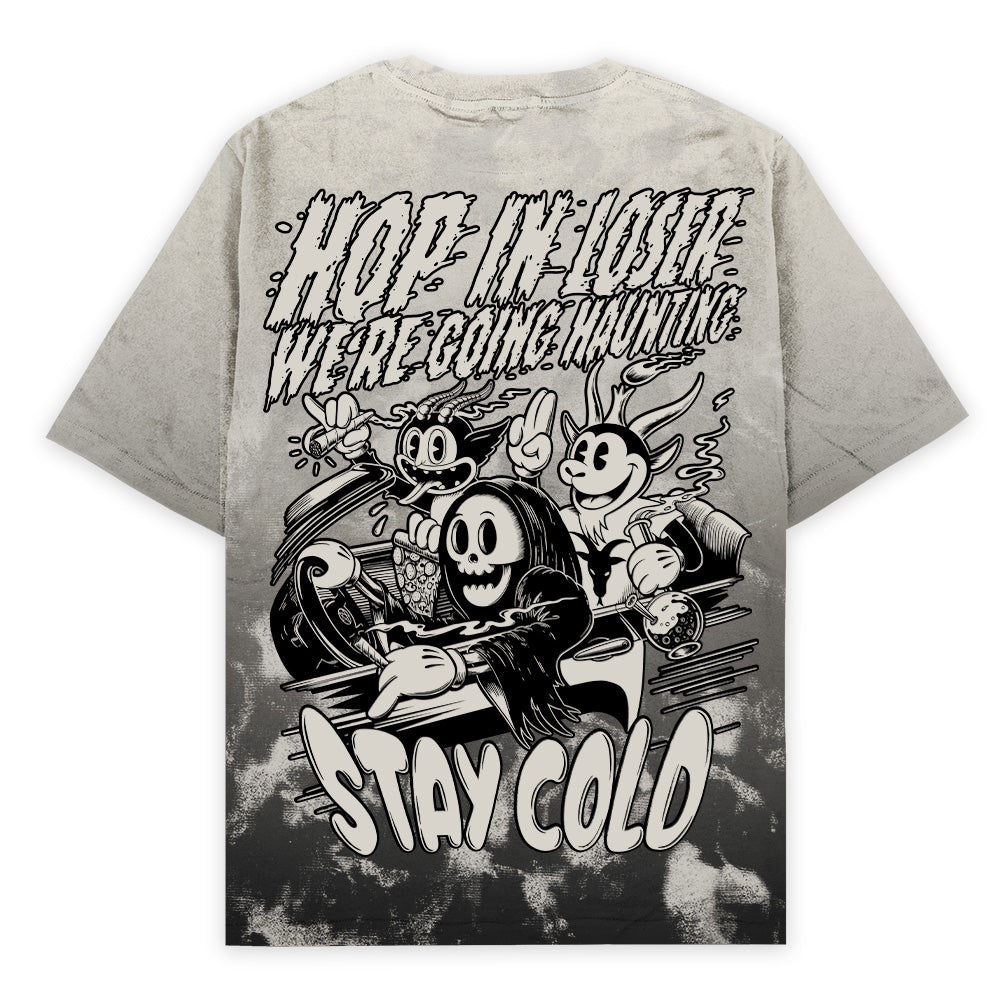 Haunt Trip (Sand Gradient) - Oversized T-Shirt (200GSM)