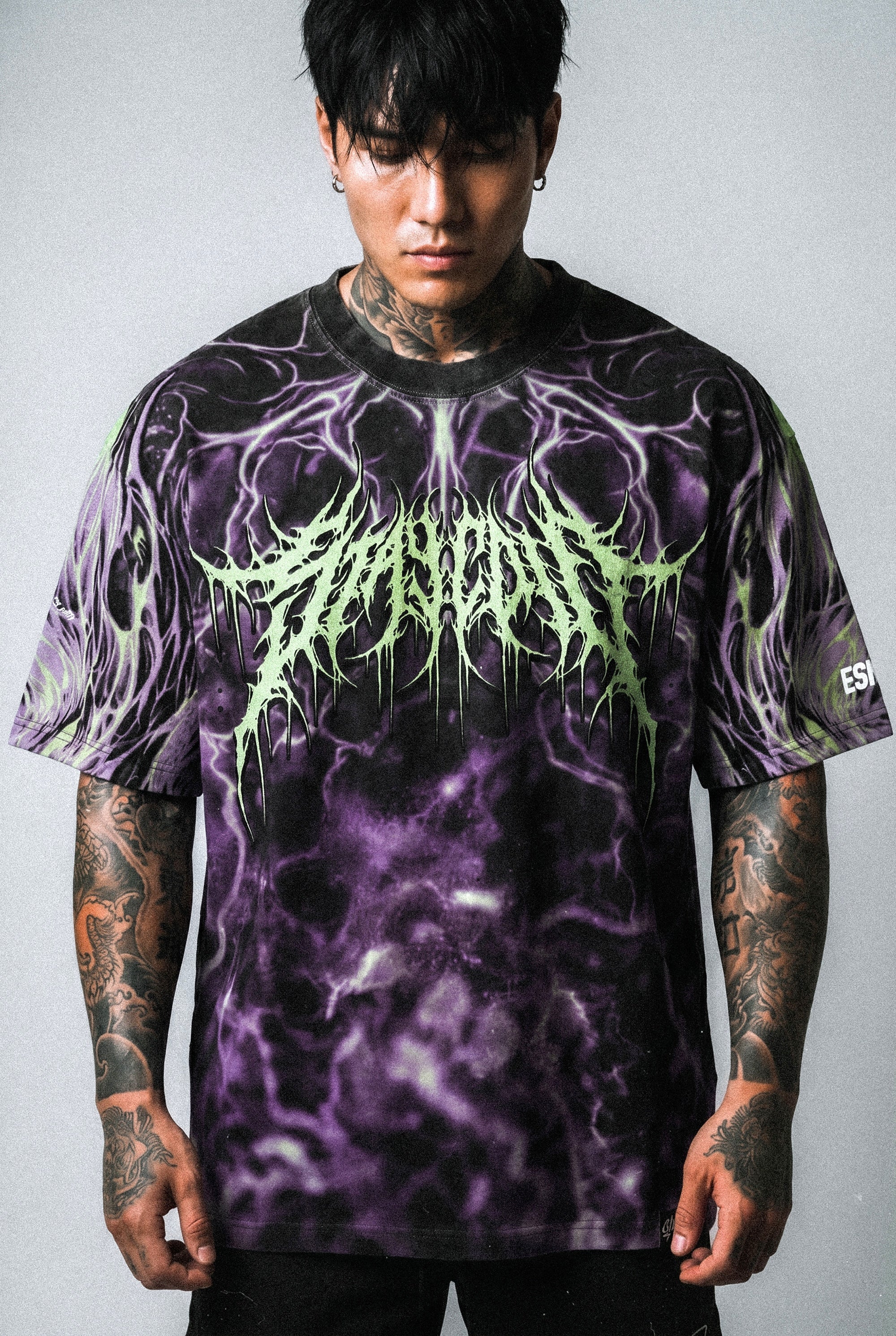 Alphawolf (allover) - Heavy Oversized T-Shirt (250GSM)
