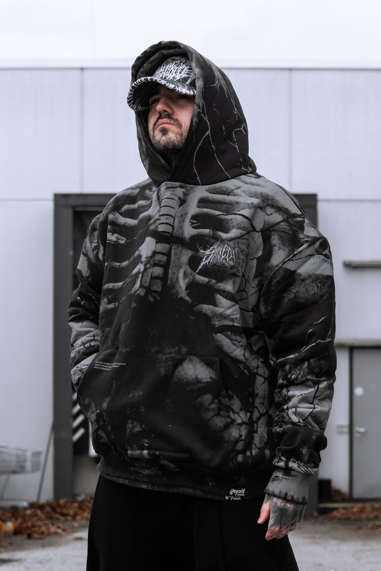 Anatomy (grey) - Heavy Oversized Hoodie (400GSM) Image 1