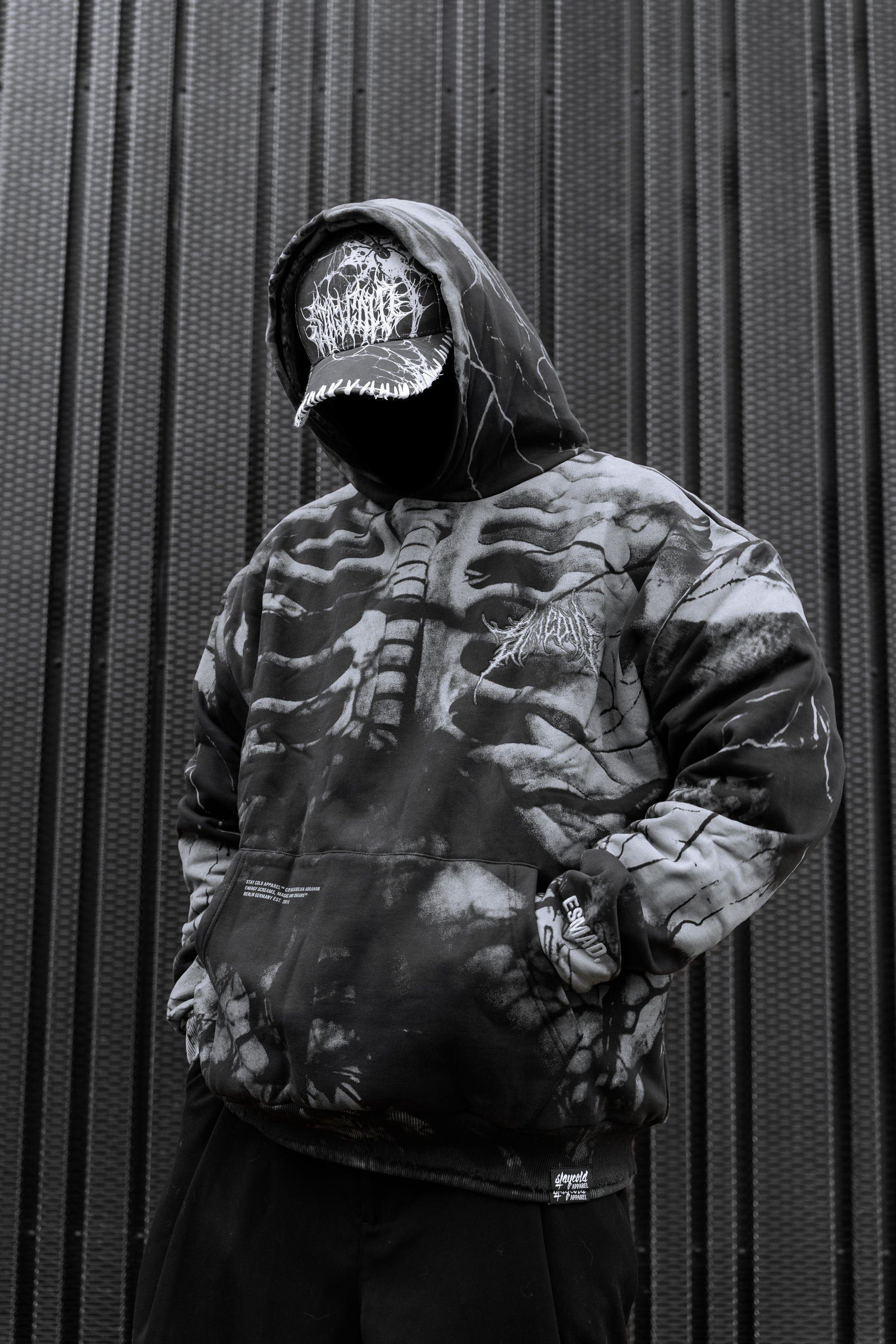 Anatomy (grey) - Heavy Oversized Hoodie (400GSM)