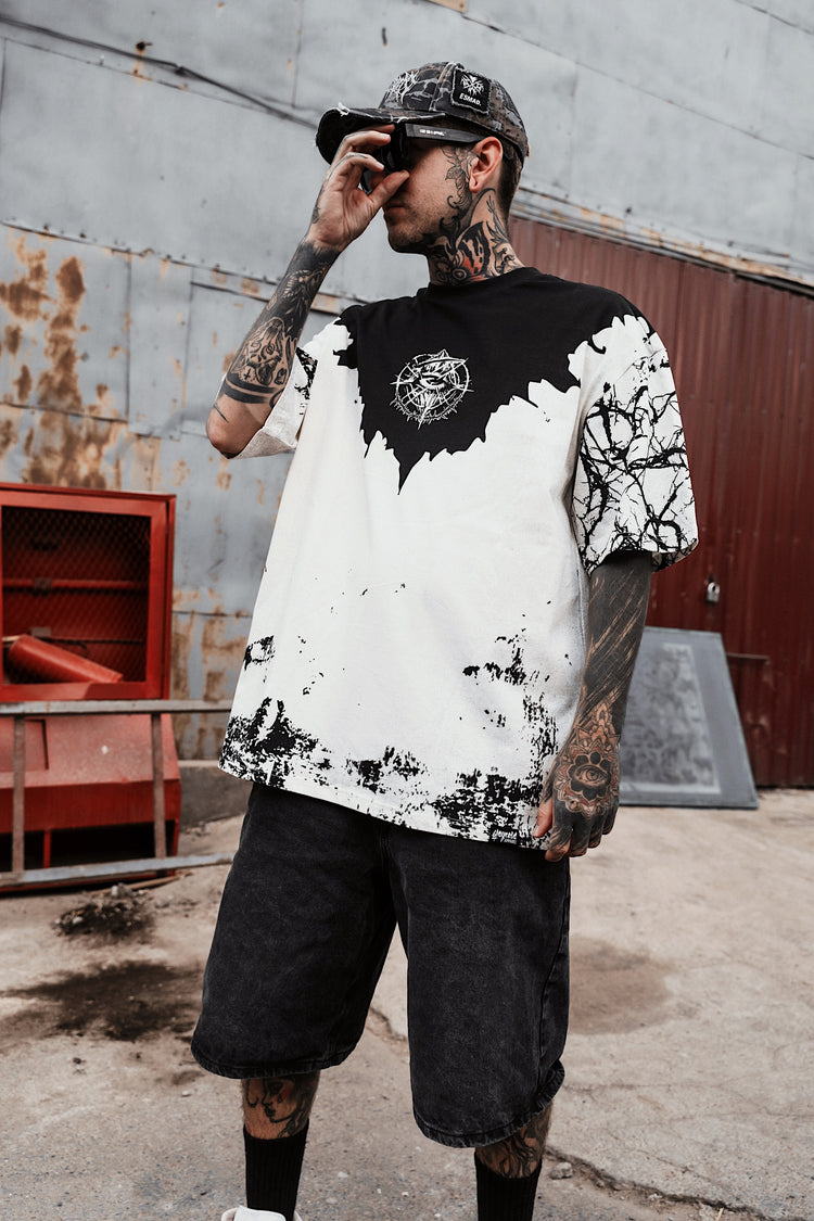 Attitude (Half Half) - Oversized T-Shirt (200GSM) Image 6