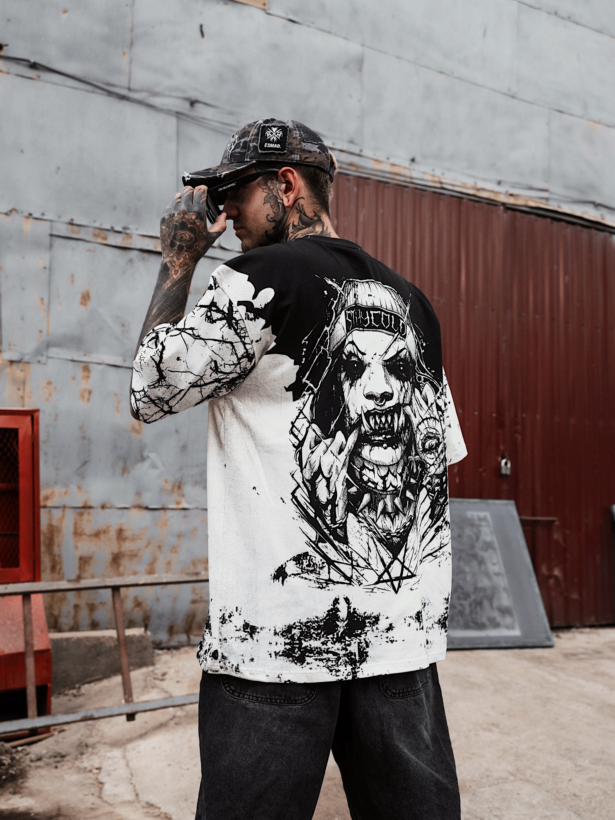 Attitude (Half Half) - Oversized T-Shirt (200GSM)