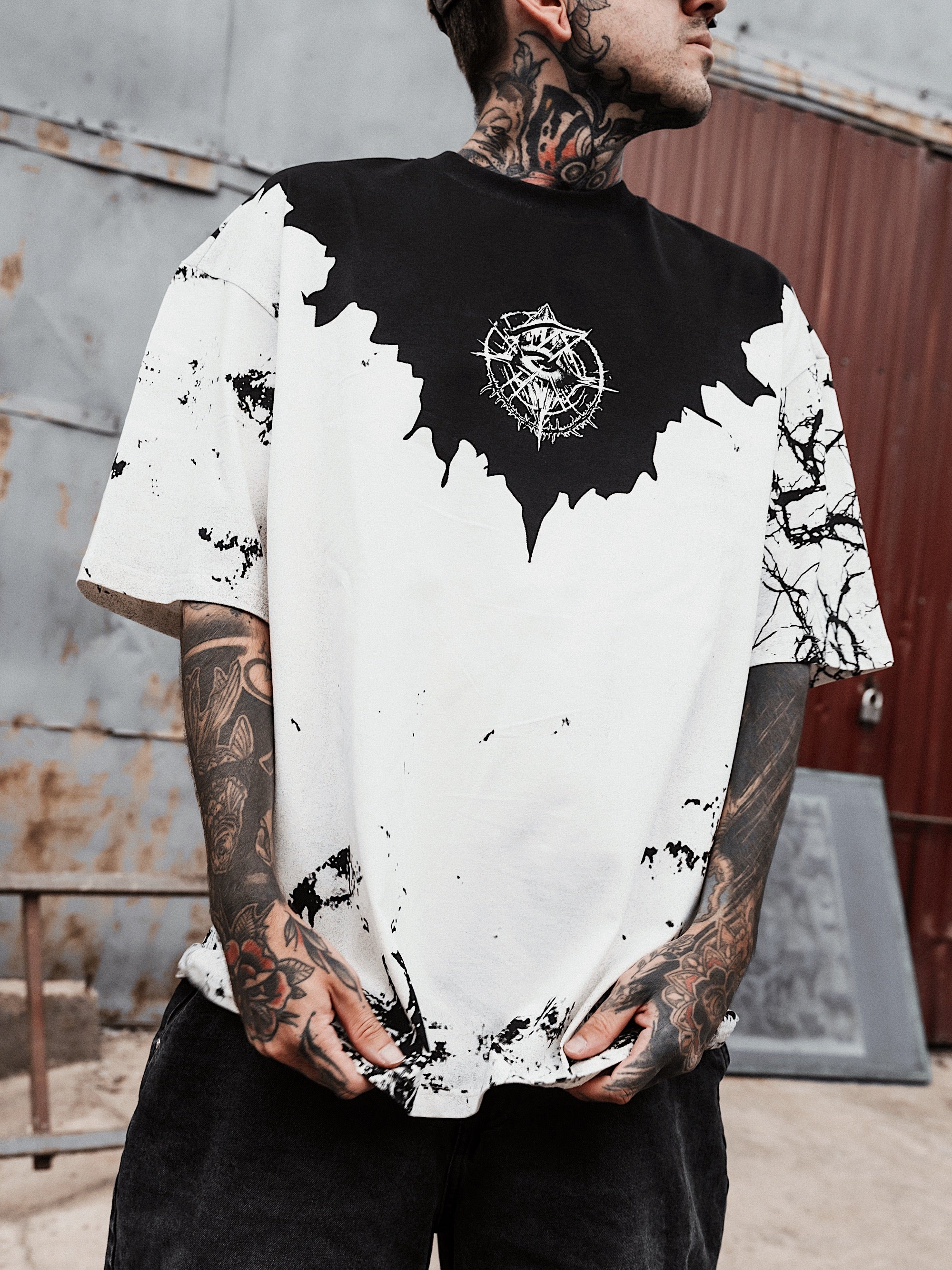 Attitude (Half Half) - Oversized T-Shirt (200GSM)