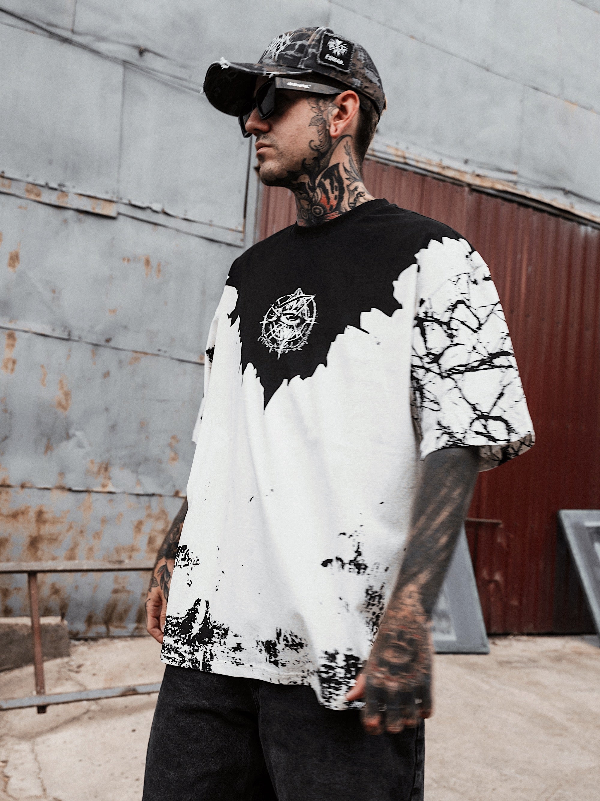 Attitude (Half Half) - Oversized T-Shirt (200GSM)