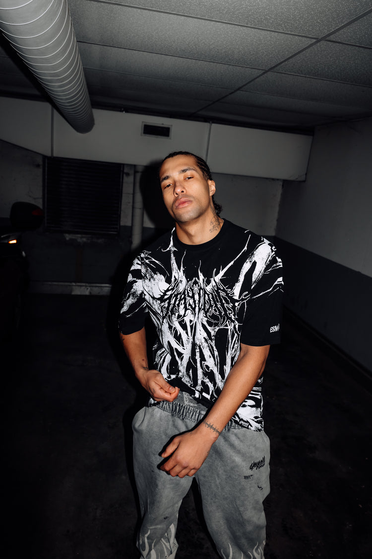 Black Flood (black) - Oversized T-Shirt (200GSM) Image 5