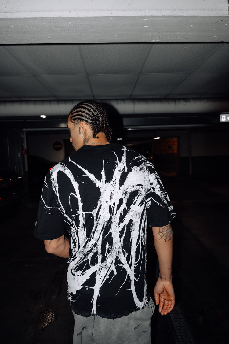 Black Flood (black) - Oversized T-Shirt (200GSM) Image 3