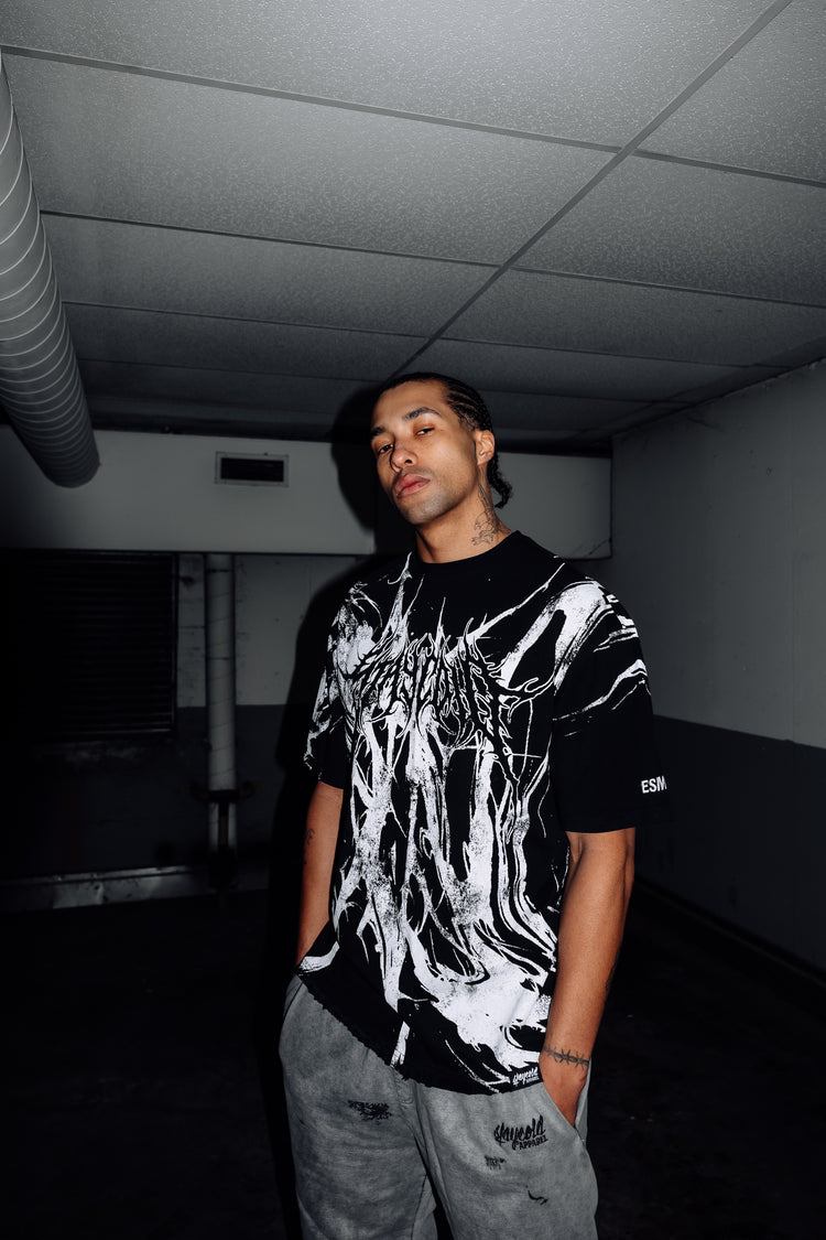 Black Flood (black) - Oversized T-Shirt (200GSM) Image 1