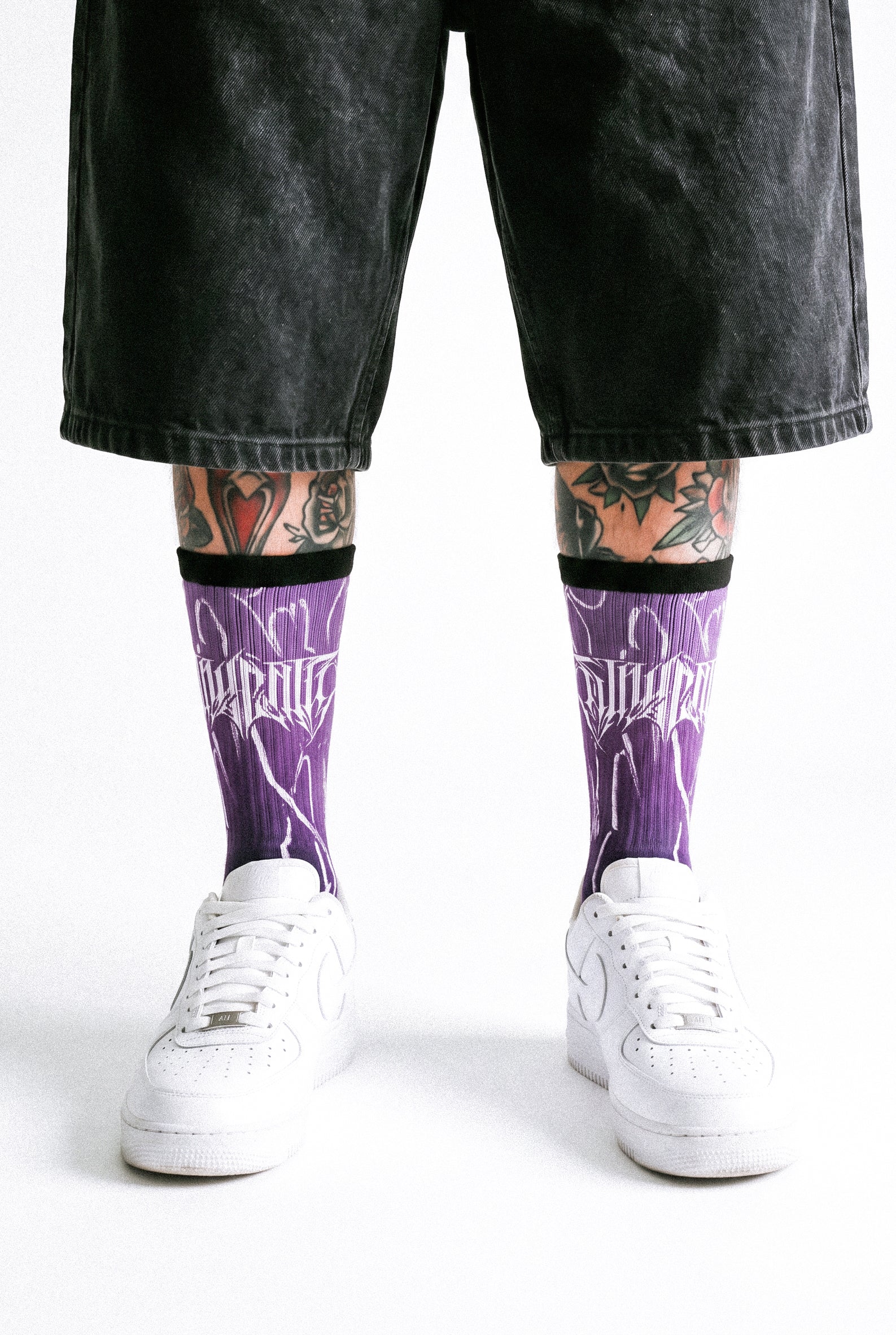 Black Razor (Purple) - Comfort Socks