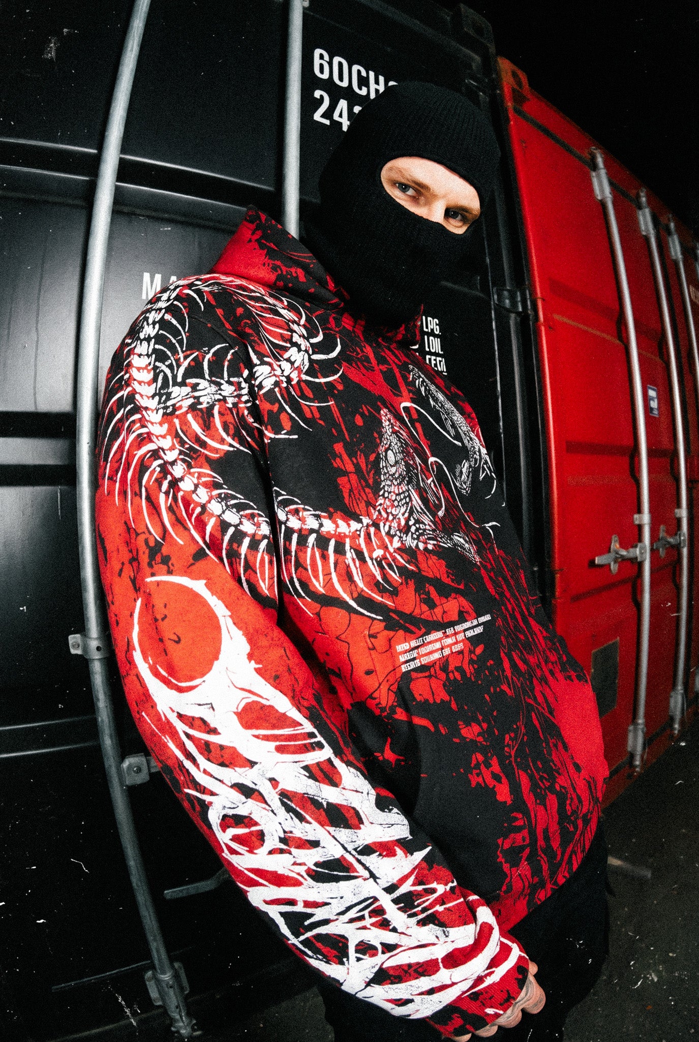 Black Spine (Bloodshed) - Oversized Hoodie (350GSM)