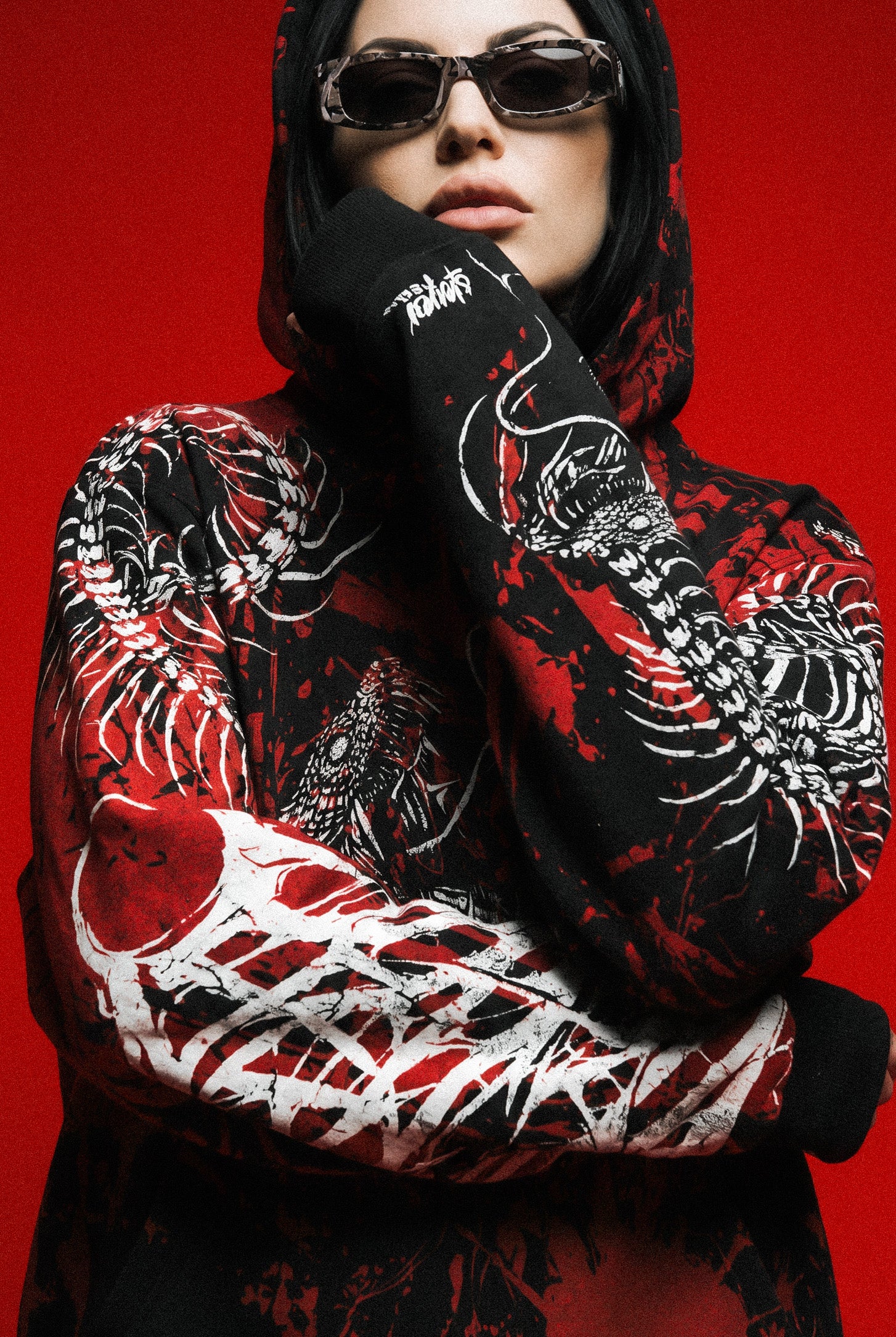 Black Spine (Bloodshed) - Oversized Hoodie (350GSM)