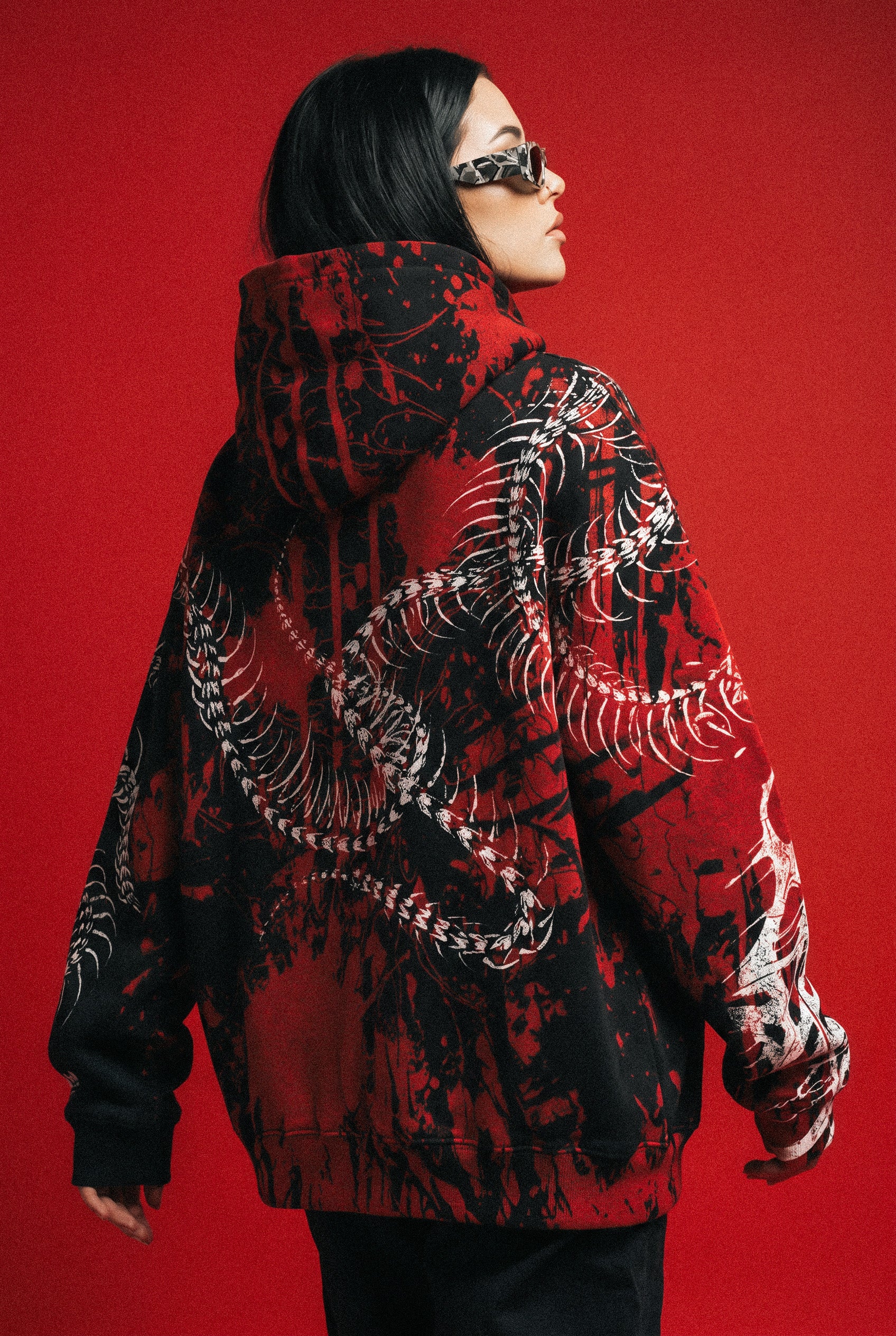Black Spine (Bloodshed) - Oversized Hoodie (350GSM)