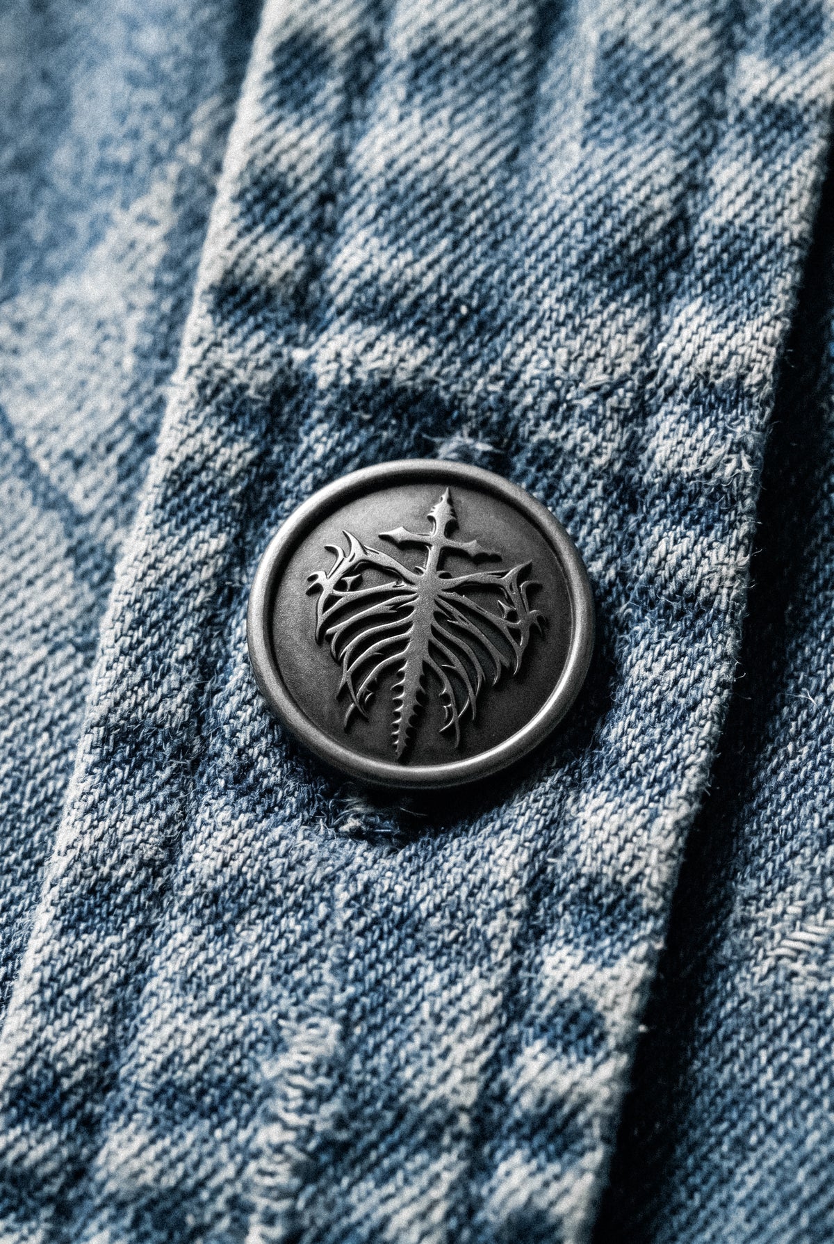Blackroot (Washed Blue) - Longsleeve Button Up (290GSM)