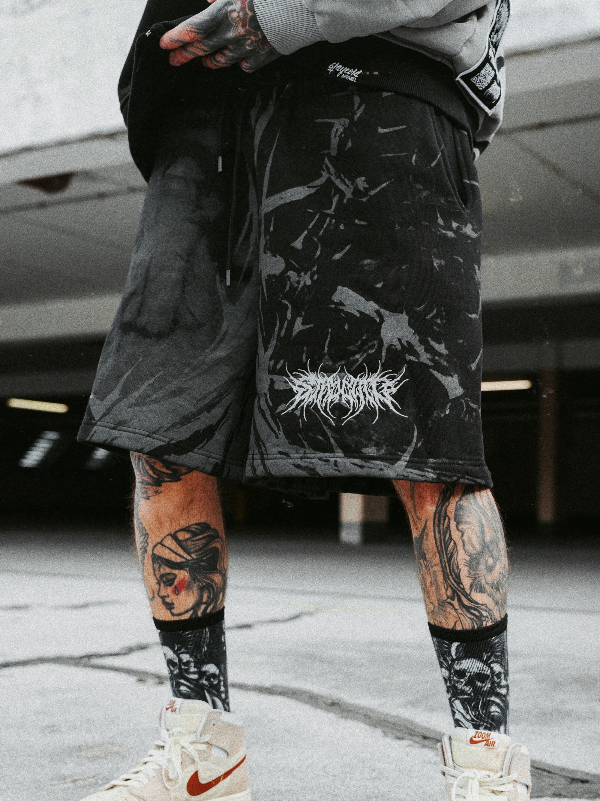 Blackwater (Black) - Prime Shorts (350GSM)