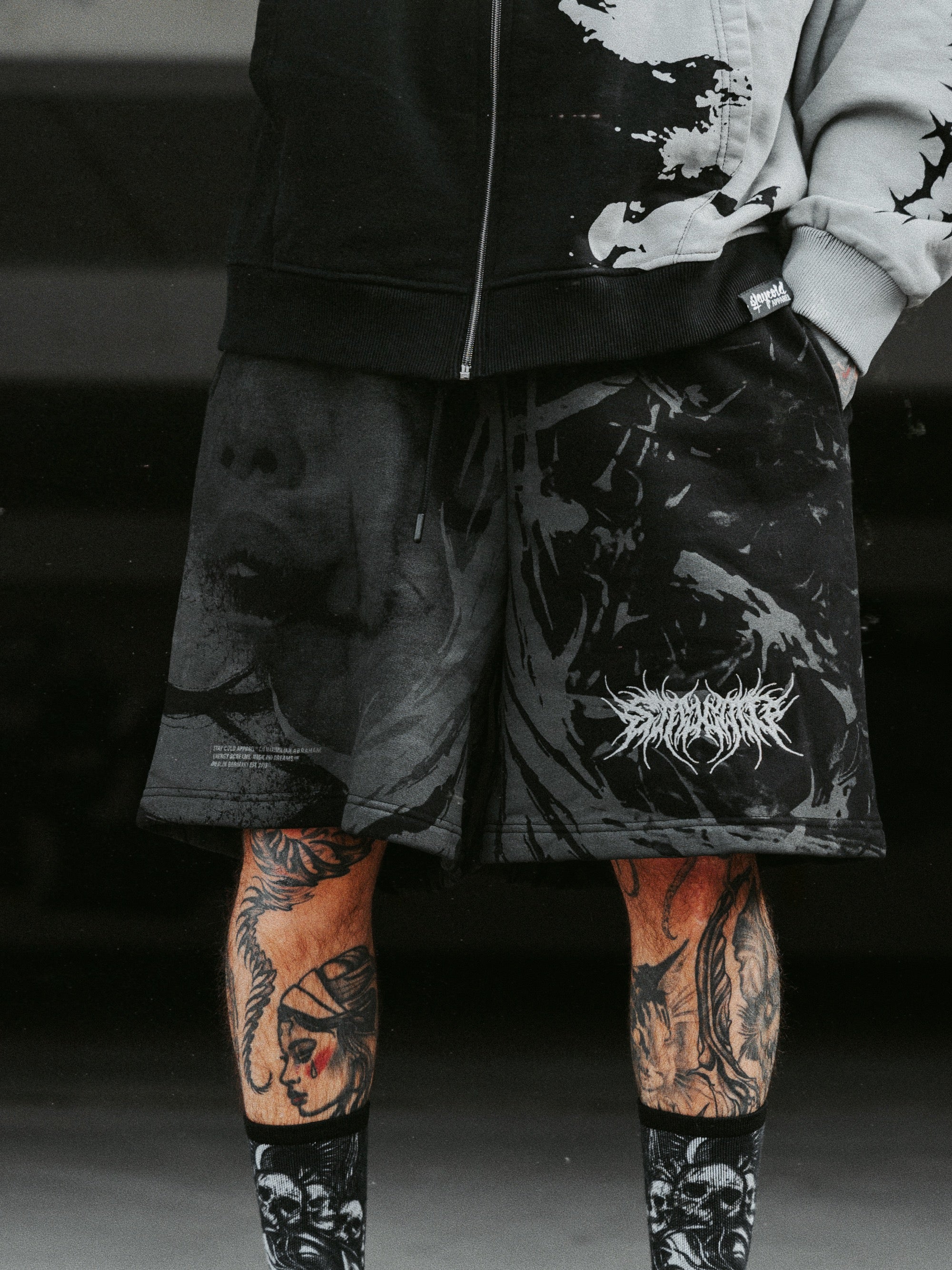 Blackwater (Black) - Prime Shorts (350GSM)