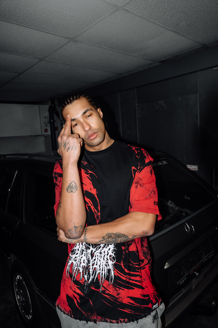 Bloodfire (red) - Oversized T-Shirt (200GSM) Image 6