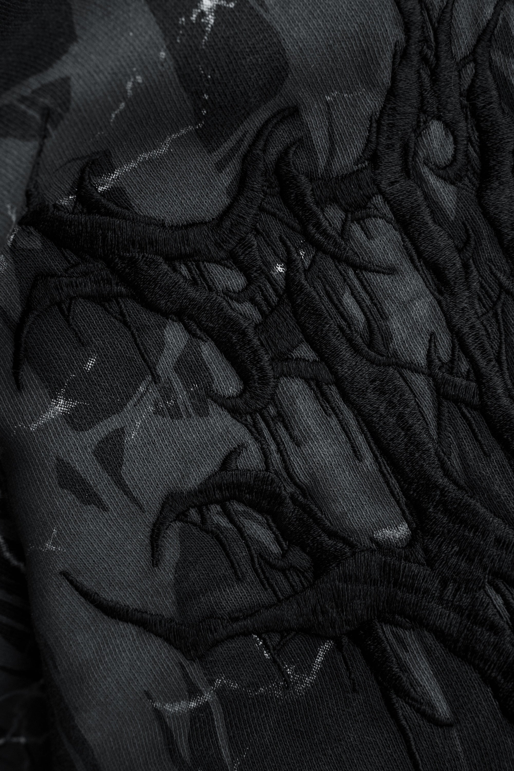 Bloodshot - Heavy Oversized Hoodie (Black Acid) 400GSM