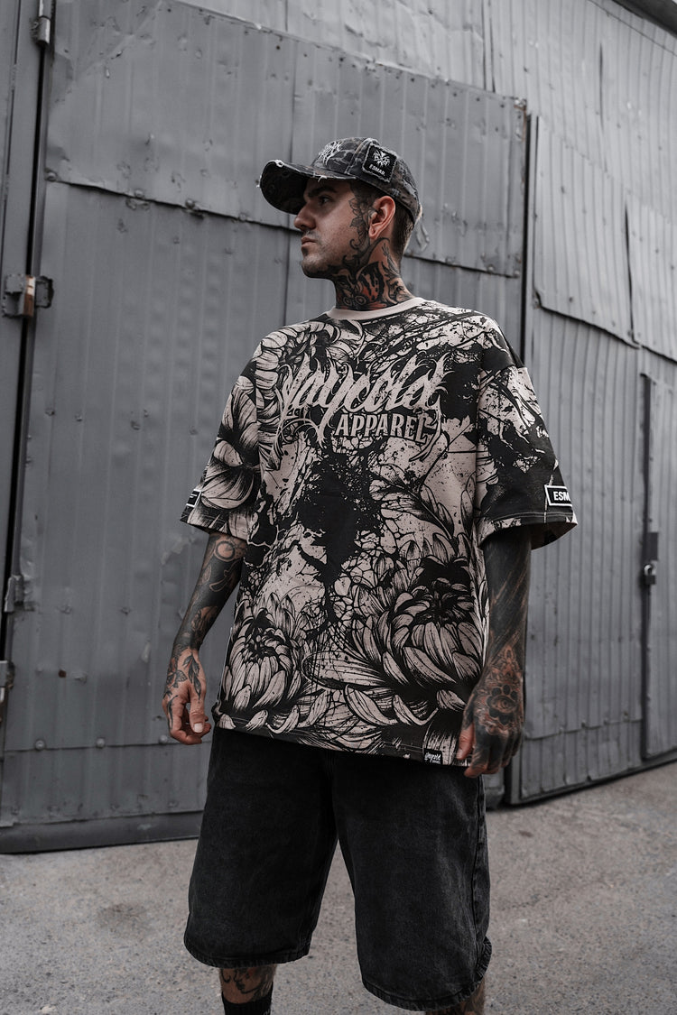 Bloomwound (Allover) - Heavy Oversized T-Shirt (250GSM) Image 5