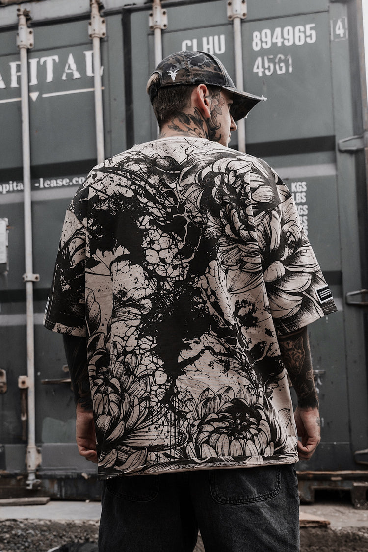 Bloomwound (Allover) - Heavy Oversized T-Shirt (250GSM) Image 3