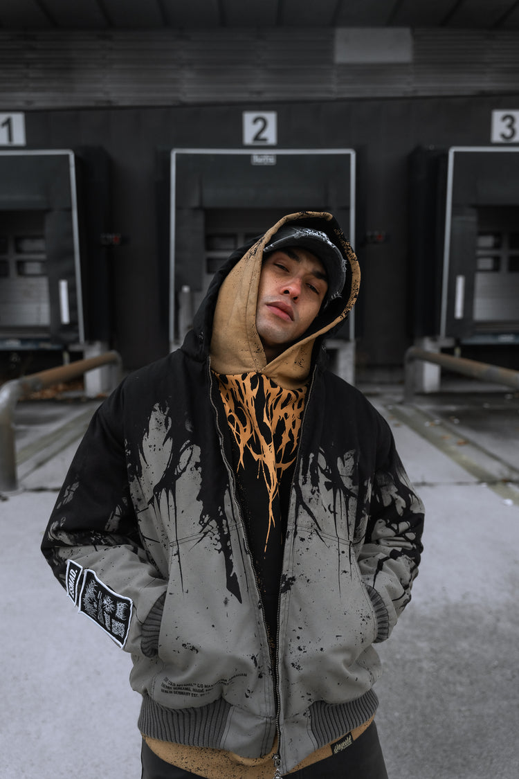 Bone Forge (half half) - Workwear Jacket (350GSM) Image 8