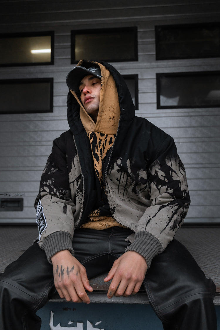 Bone Forge (half half) - Workwear Jacket (350GSM) Image 1