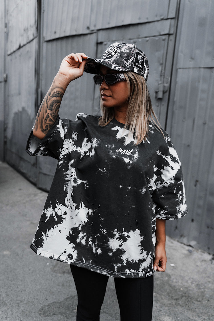 Burn Your Bridges - Oversized T-Shirt (Grey Bleached) Image 8