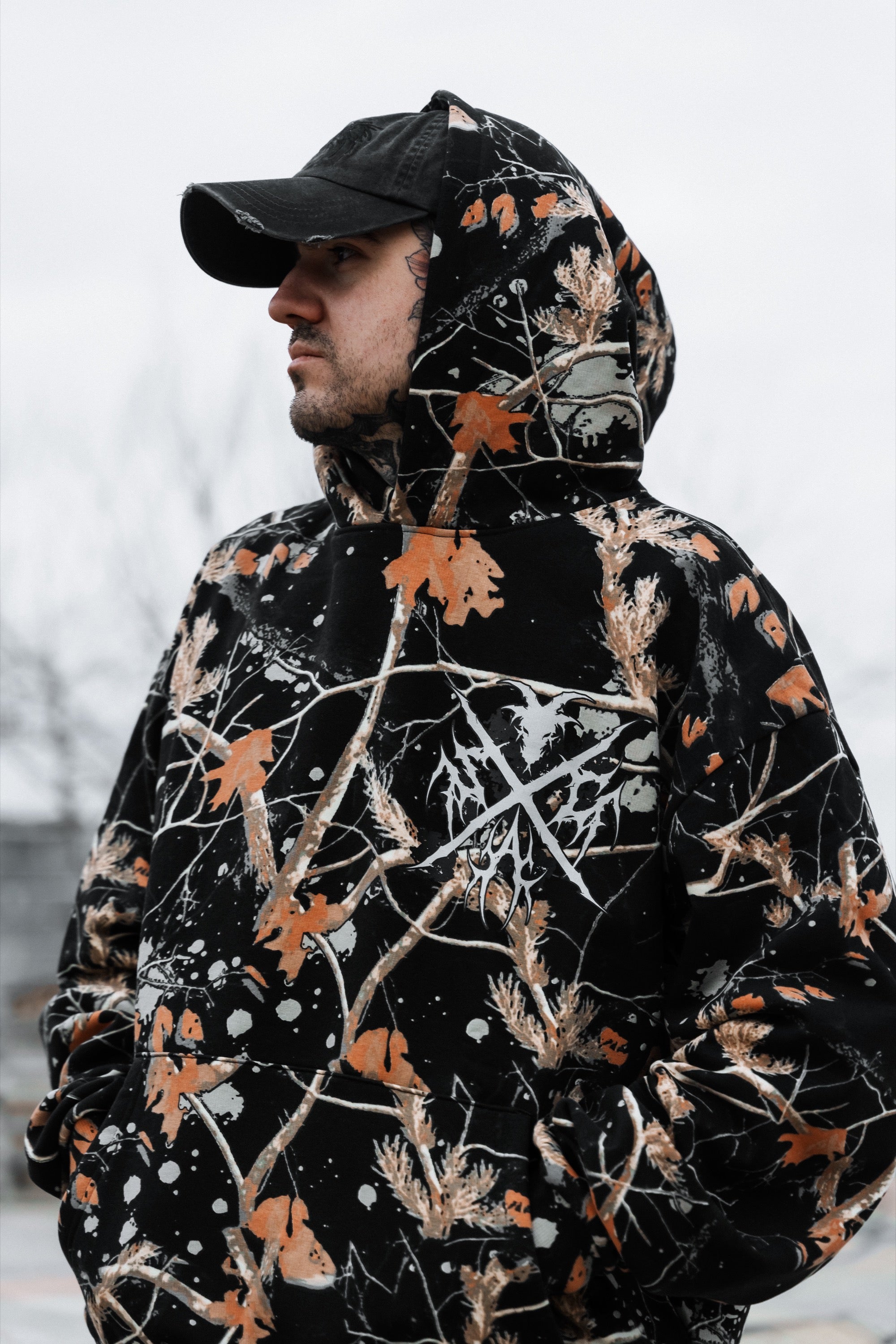 Chainbreaker (Grey) - Heavy Oversized Hoodie (400GSM)