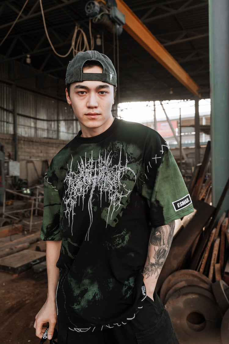 Chamber Of Chaos - Heavy Oversized T-Shirt (mentol) 250GSM Image 7