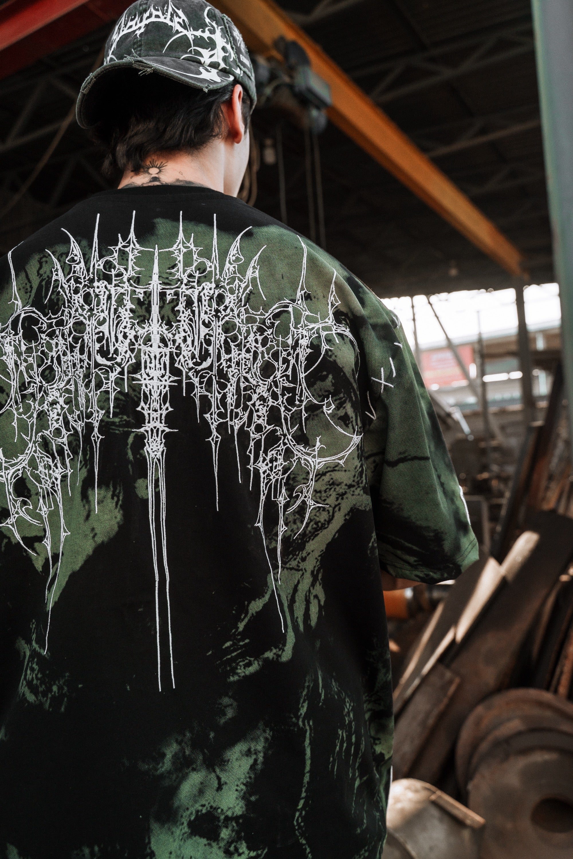 Chamber Of Chaos - Heavy Oversized T-Shirt (mentol) 250GSM
