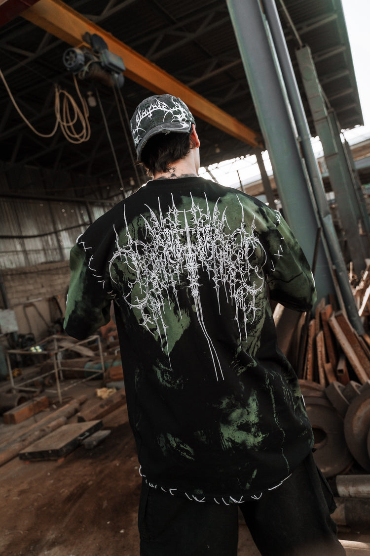 Chamber Of Chaos - Heavy Oversized T-Shirt (mentol) 250GSM Image 2