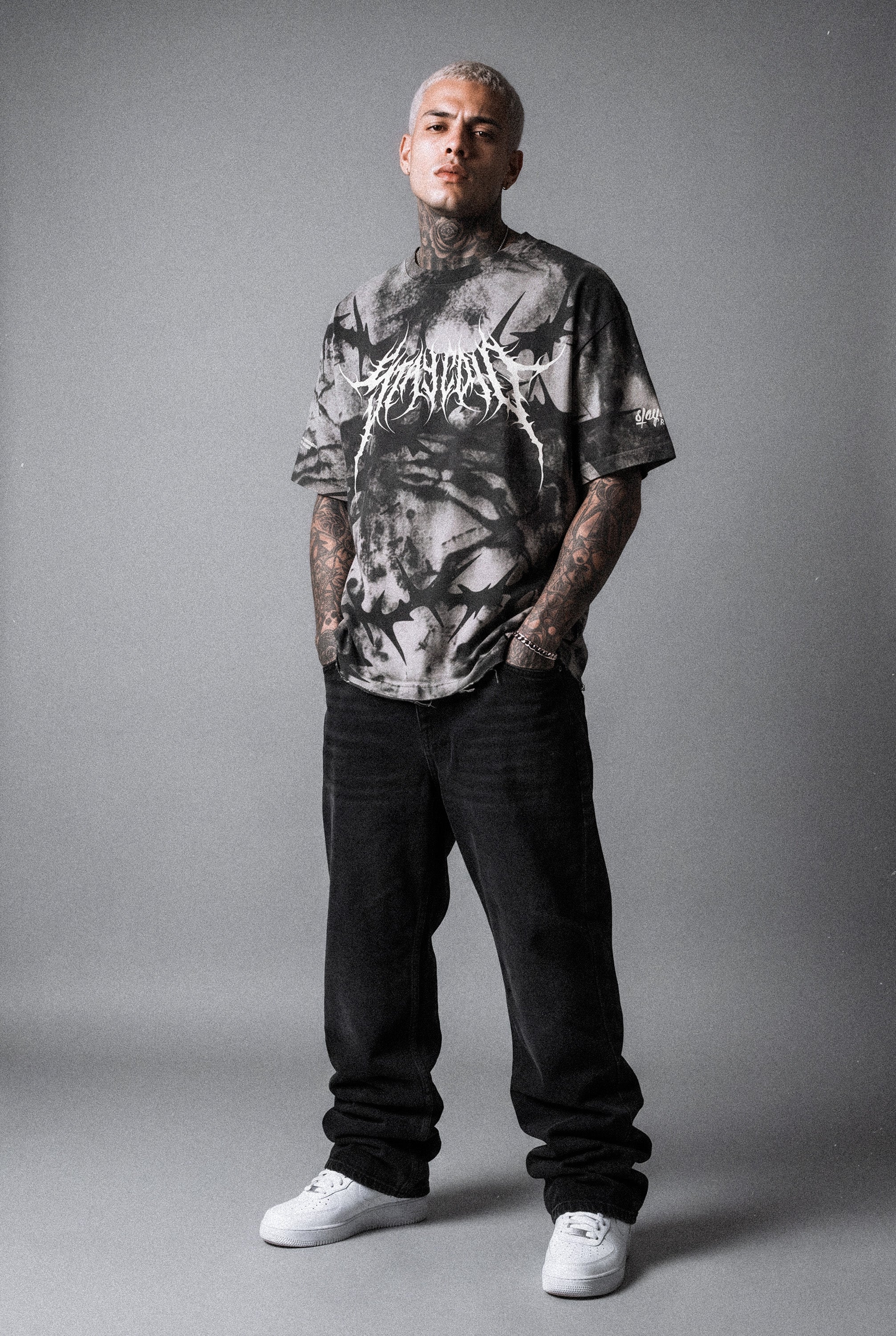 Chrome Fever (silver) - Oversized T-Shirt (200GSM)