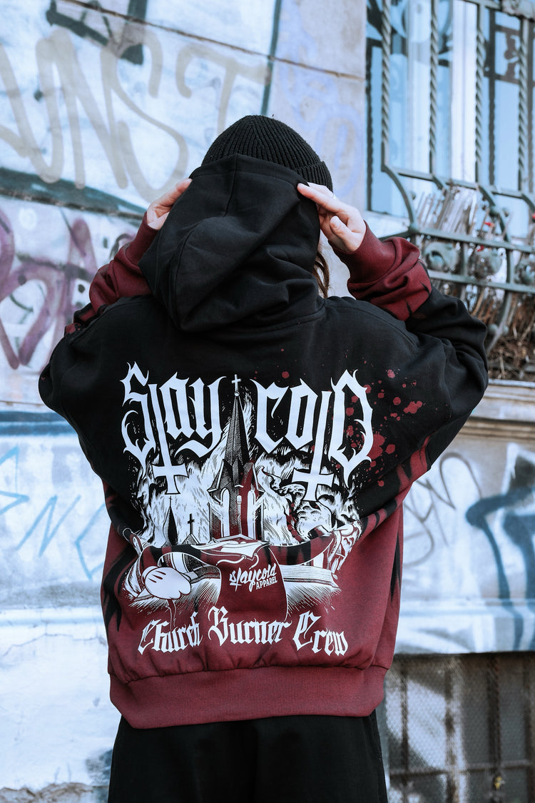 Church Burner Crew - Customized Oversized Hoodie (350GSM) Image 7