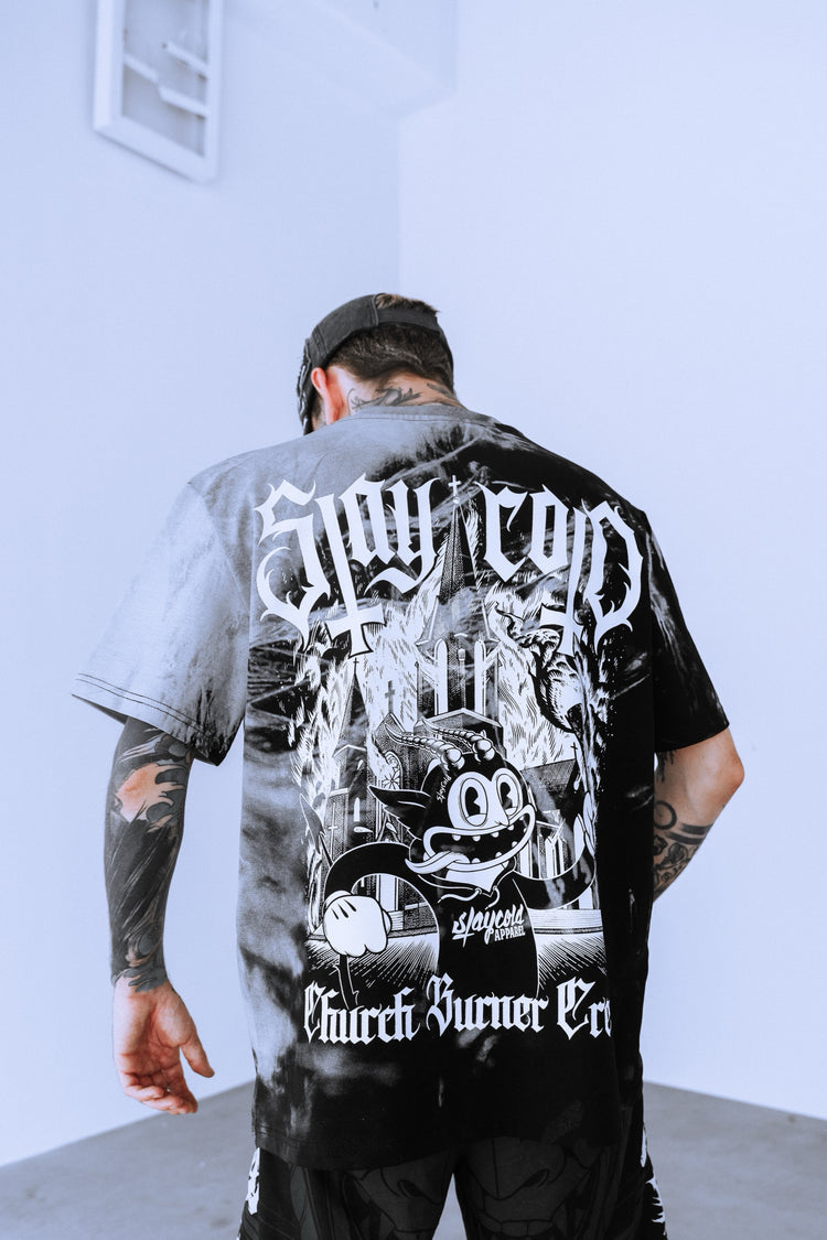 Church Burner Crew - Customized Regular T-Shirt (grey) 200GSM