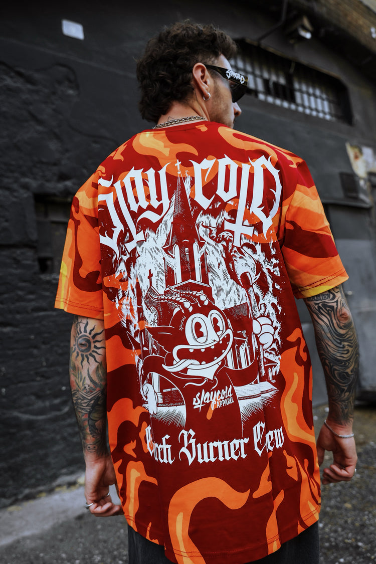Church Burner Crew - Customized Regular T-Shirt (red) 200GSM Image 6