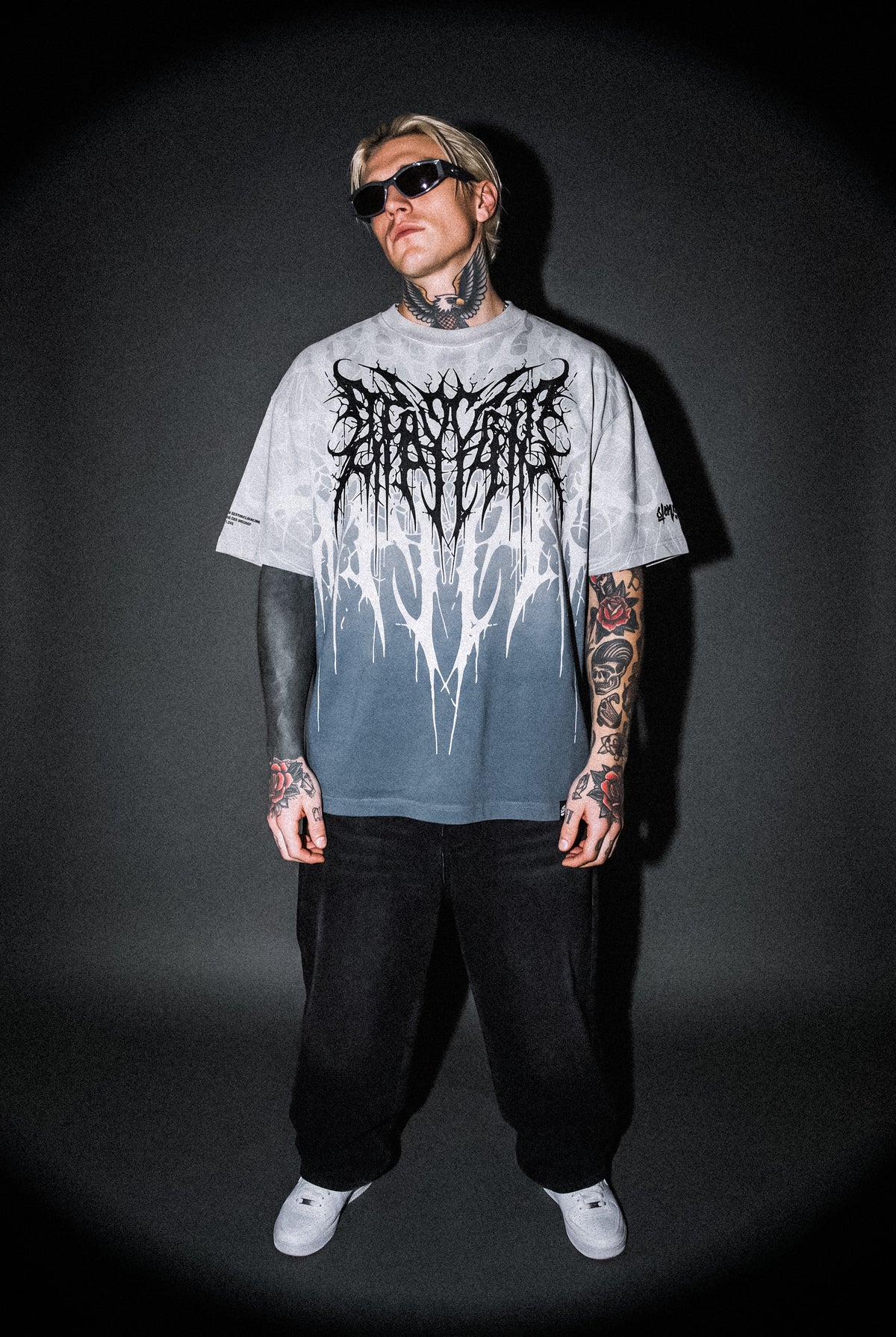 Cold Blooded (Sand Fade) - Oversized T-Shirt (200GSM)