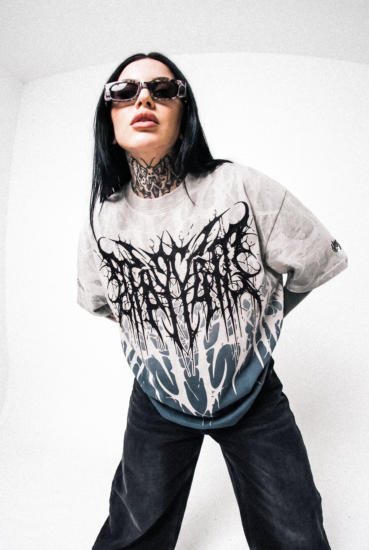 Cold Blooded (Sand Fade) - Oversized T-Shirt (200GSM)
