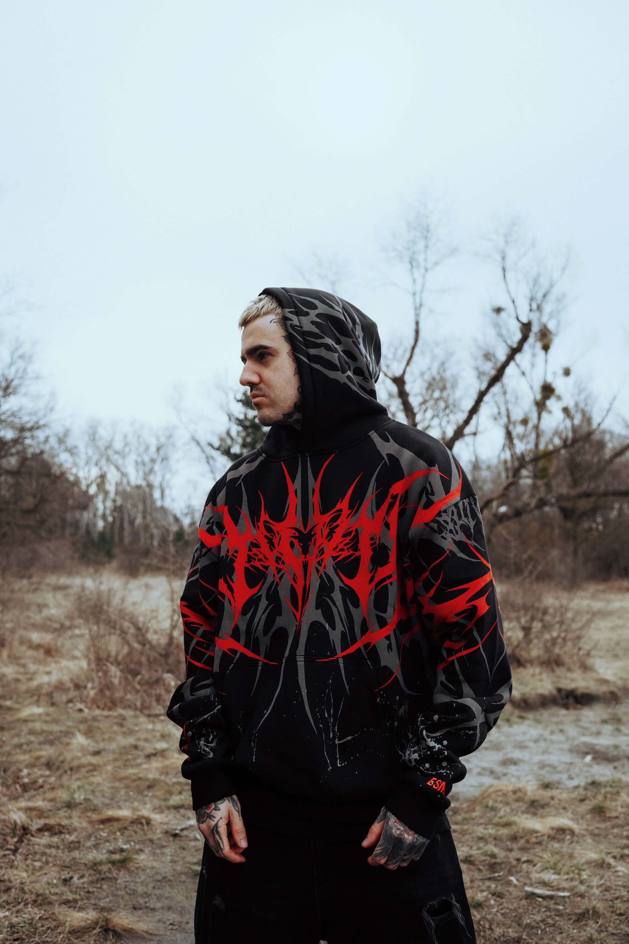 Eternal Conquest - Heavy Oversized Hoodie (Red) 400GSM