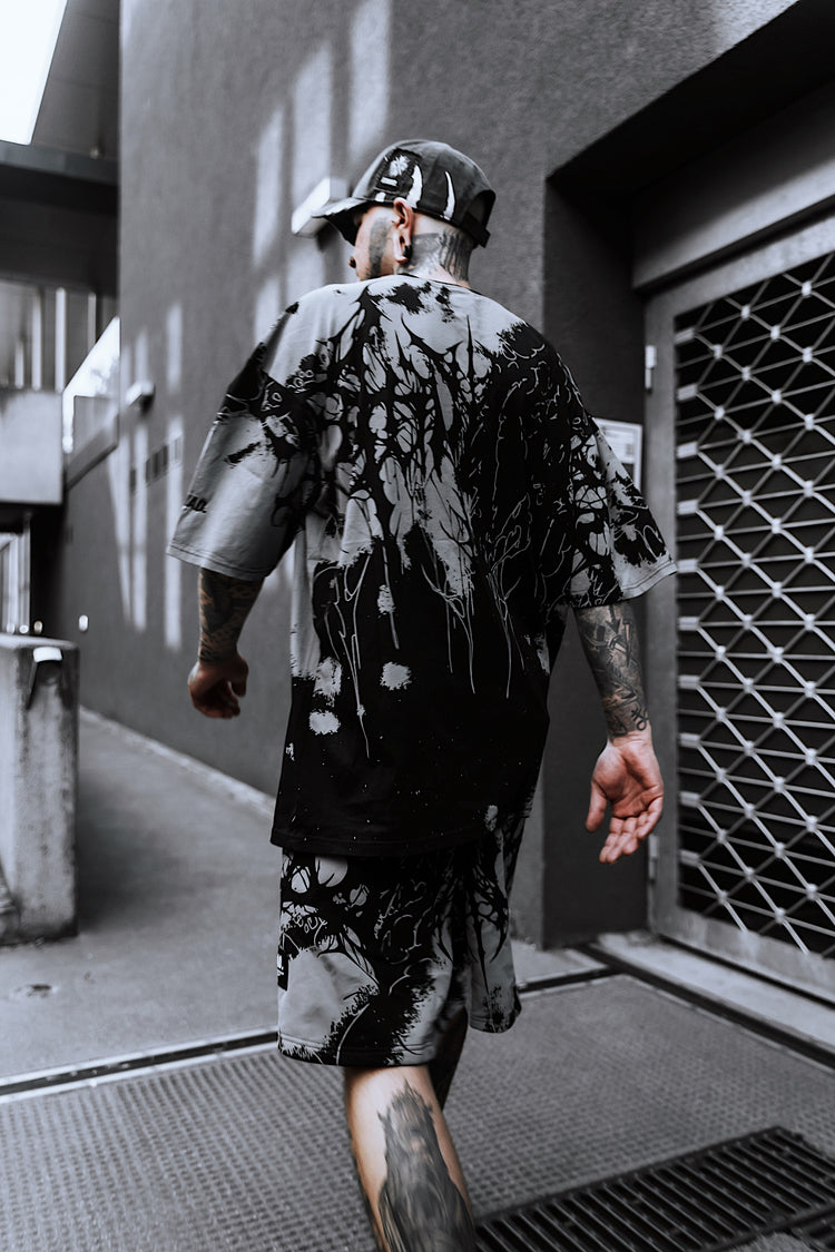 Daggerwave (grey dye) - Oversized T-Shirt (200GSM) Image 5