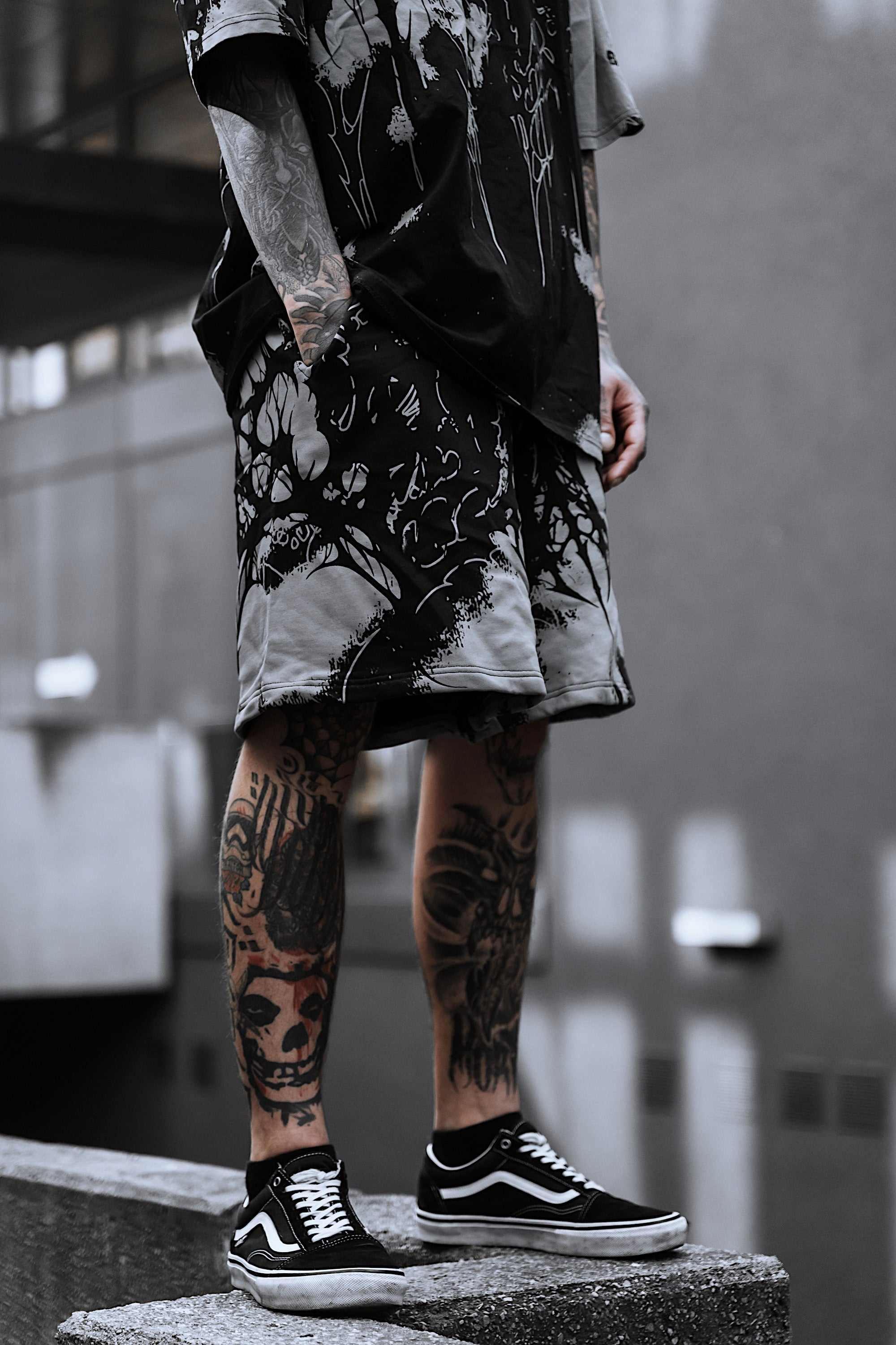 Daggerwave (grey dye) - Prime Shorts (350GSM)