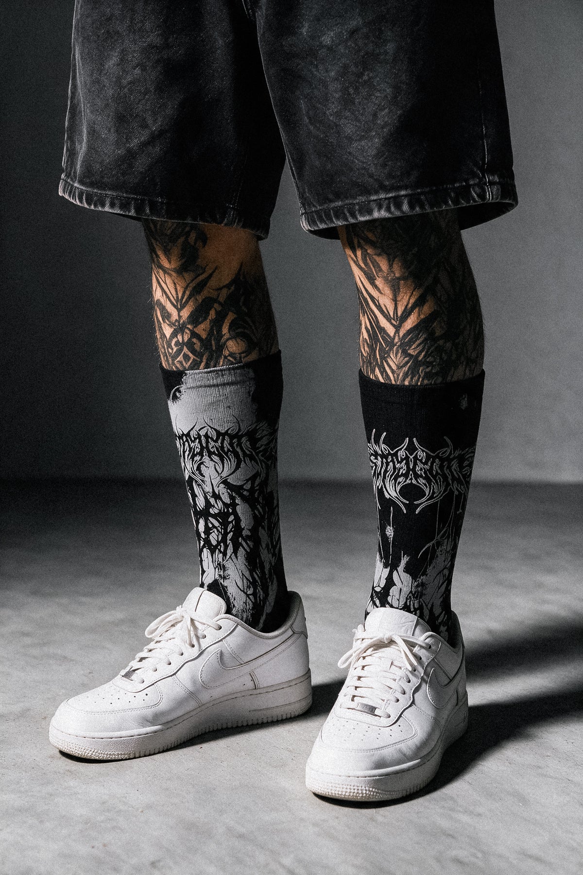 Daggerwave (Grau) - Komfortsocken
