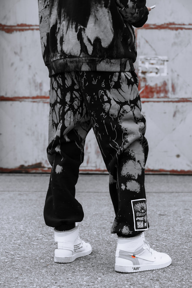 Daggerwave (grey dye) - Sweatpants (350GSM) Image 3