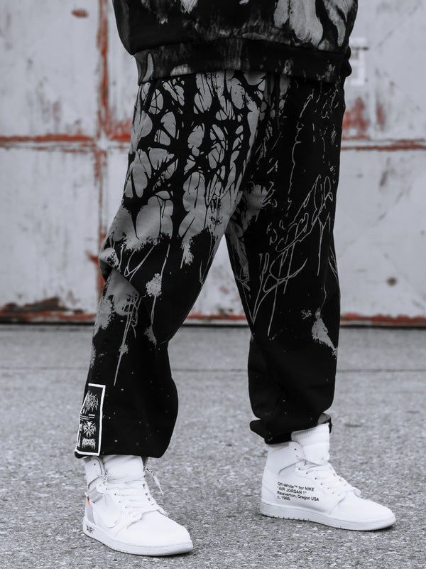 Daggerwave (grey dye) - Sweatpants (350GSM) Lifestyle Image