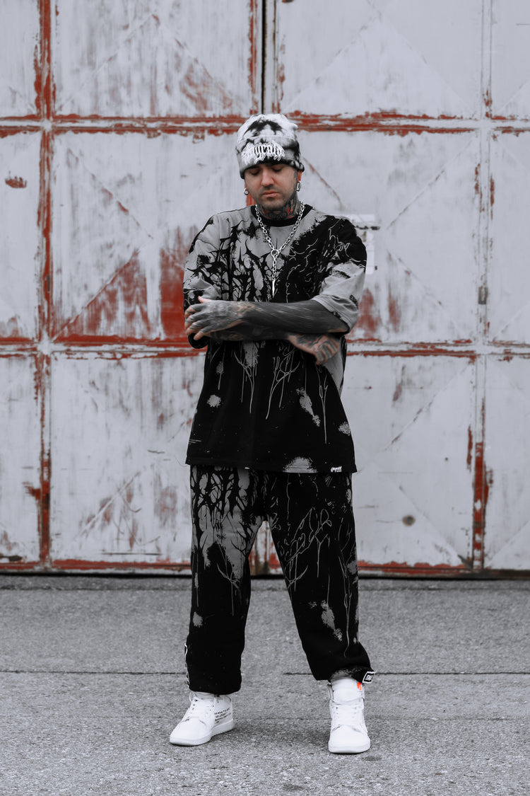 Daggerwave (grey dye) - Sweatpants (350GSM) Image 8