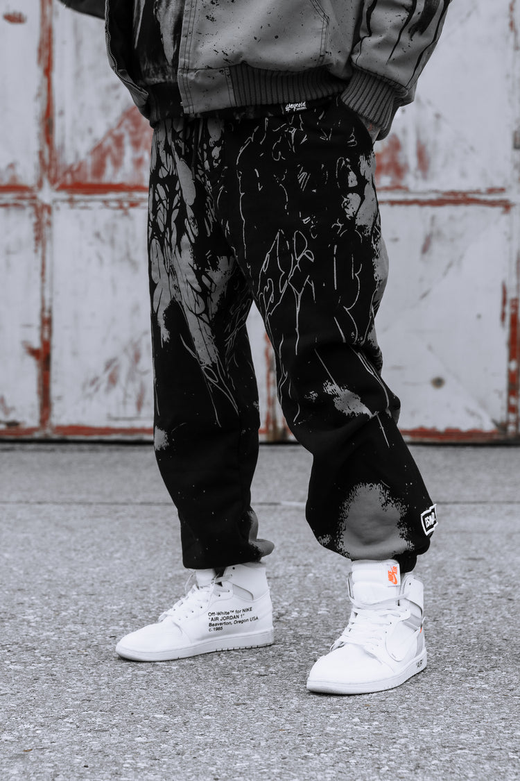 Daggerwave (grey dye) - Sweatpants (350GSM) Image 6