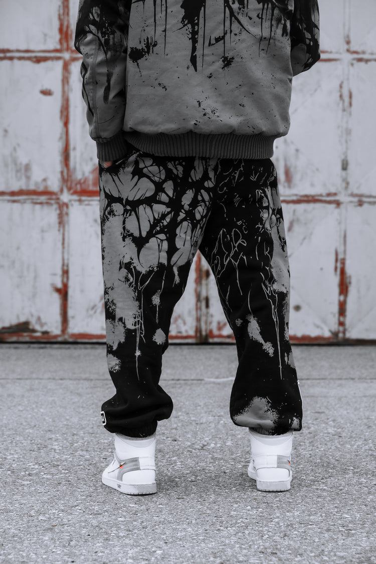 Daggerwave (grey dye) - Sweatpants (350GSM) Image 7