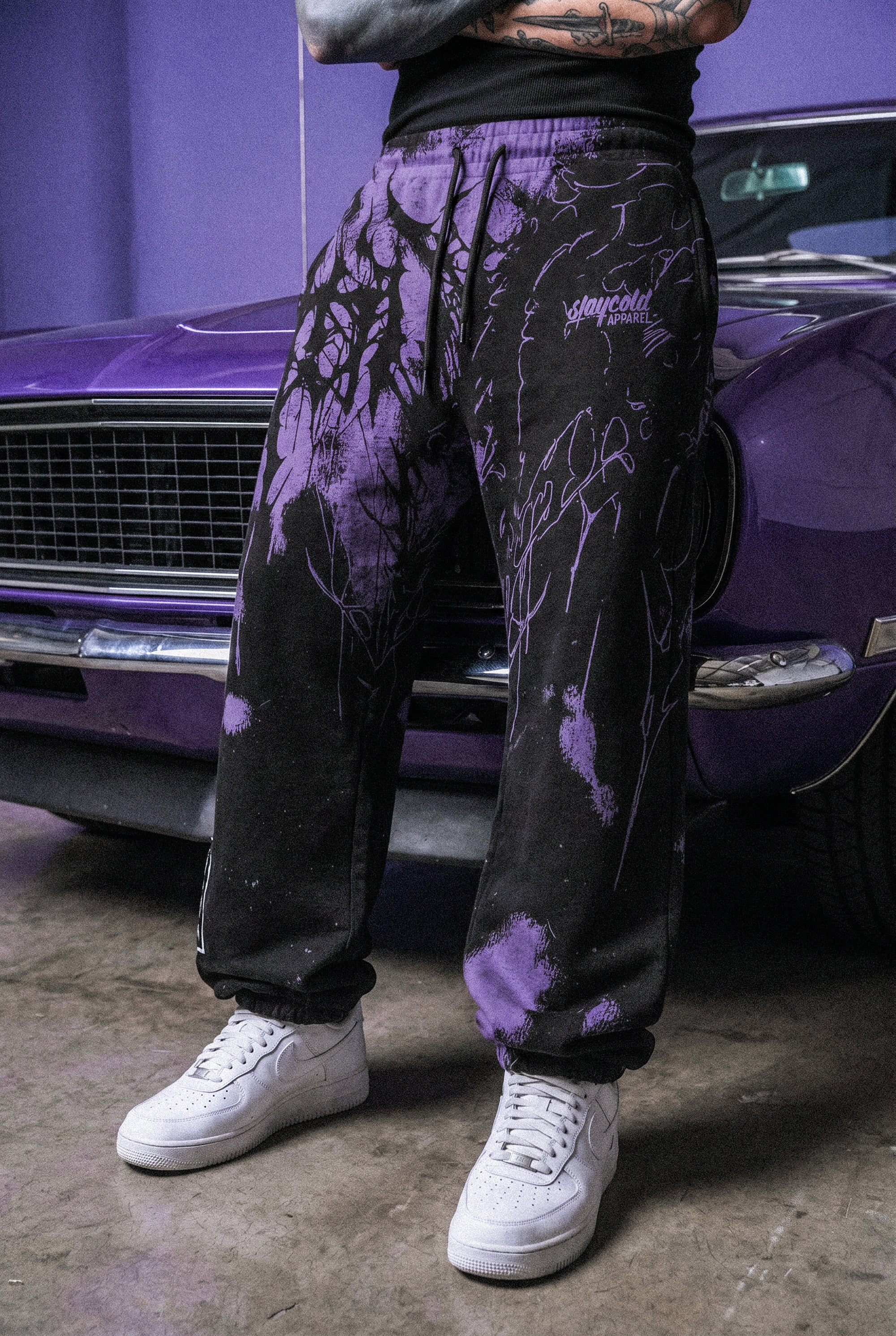 Daggerwave (purple) - Sweatpants (350GSM)