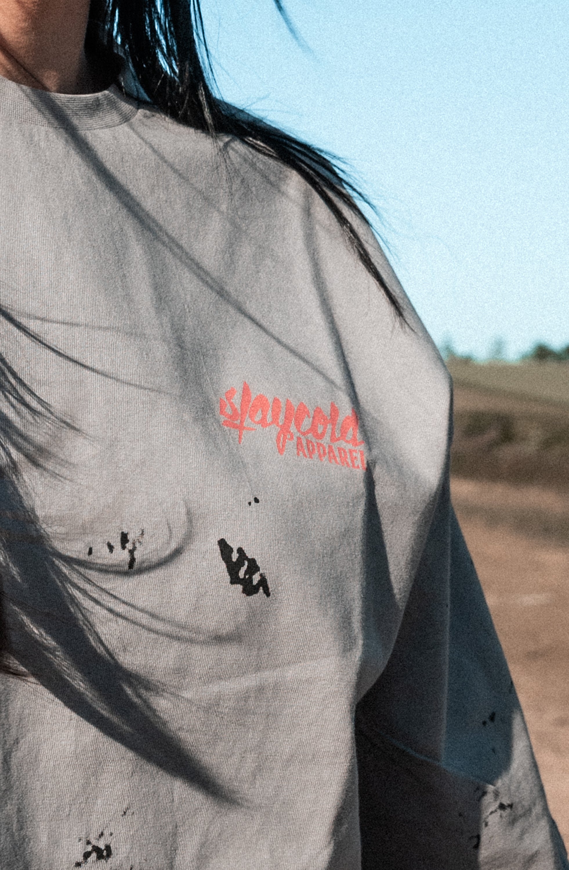 Dead Bloom (dirty grey) - Oversized T-Shirt (200GSM)