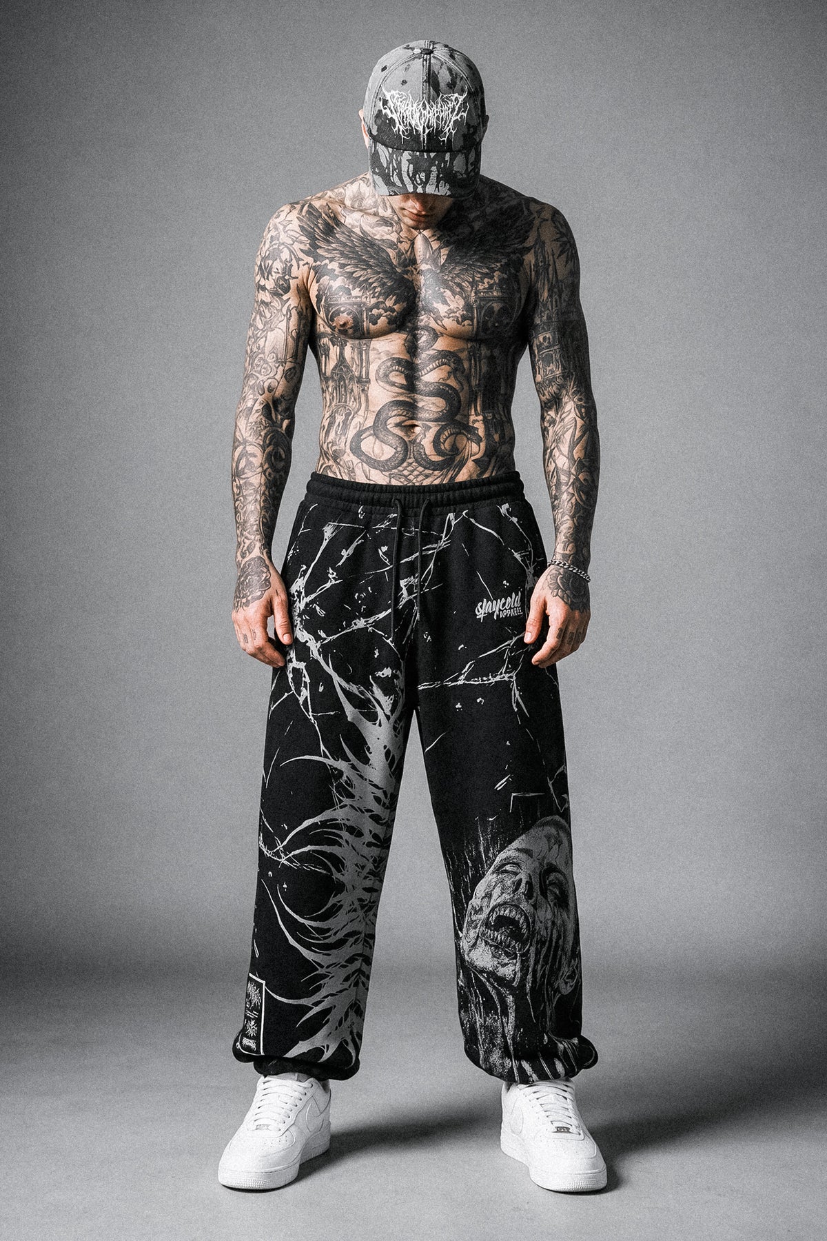 Deathrattle (Grey) - Sweatpants (350GSM)