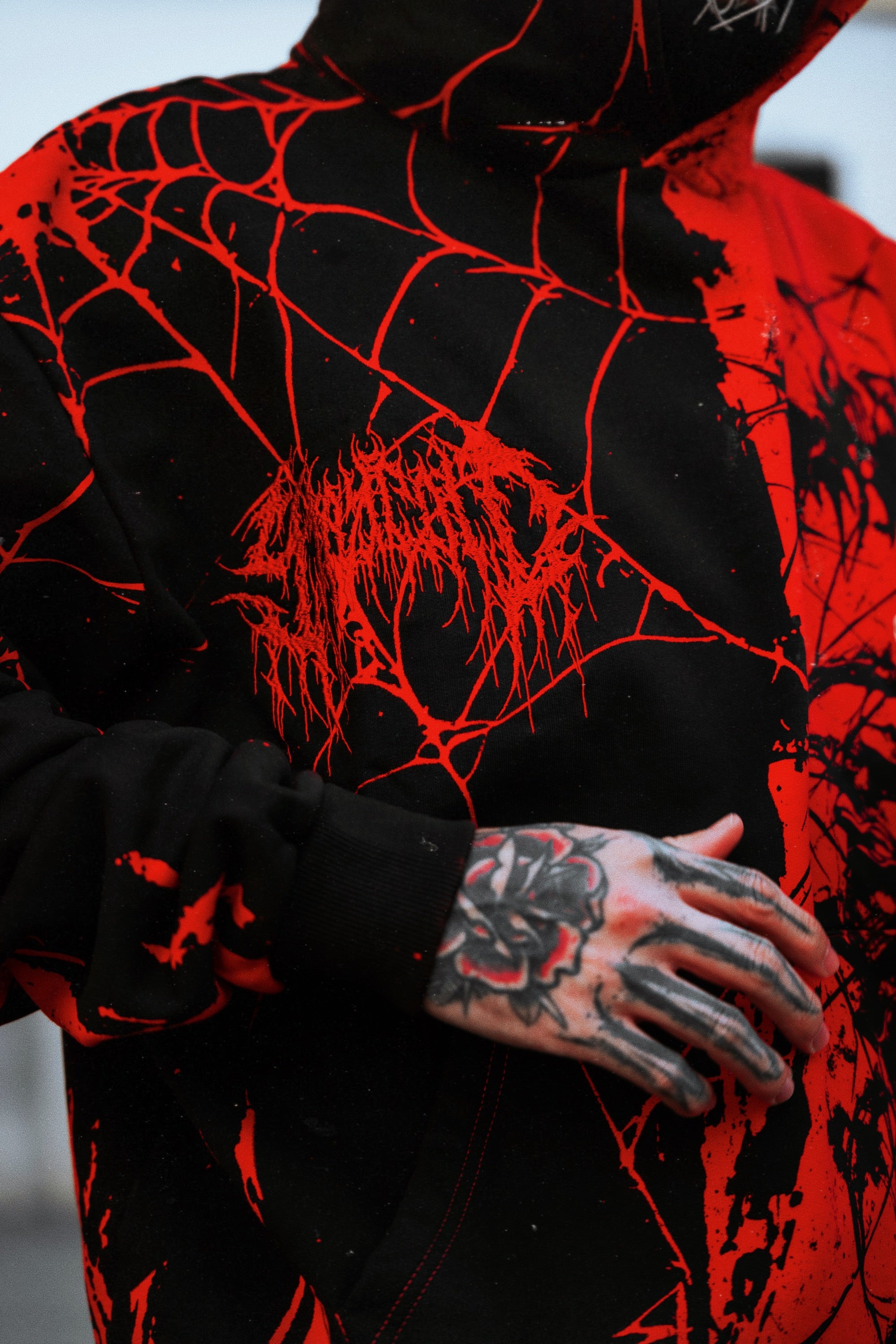 Dissonance (half half) - Heavy Oversized Hoodie (400GSM)